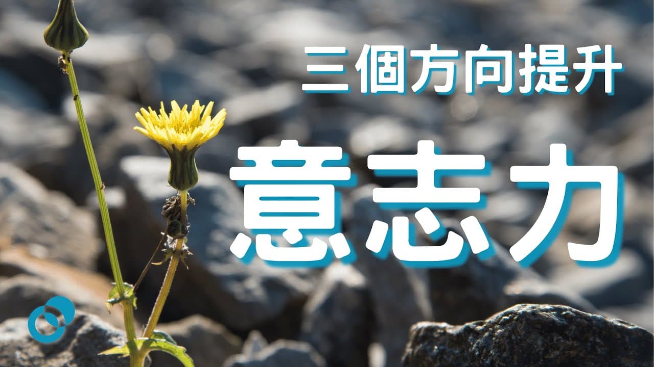 三個提升意志力的方向