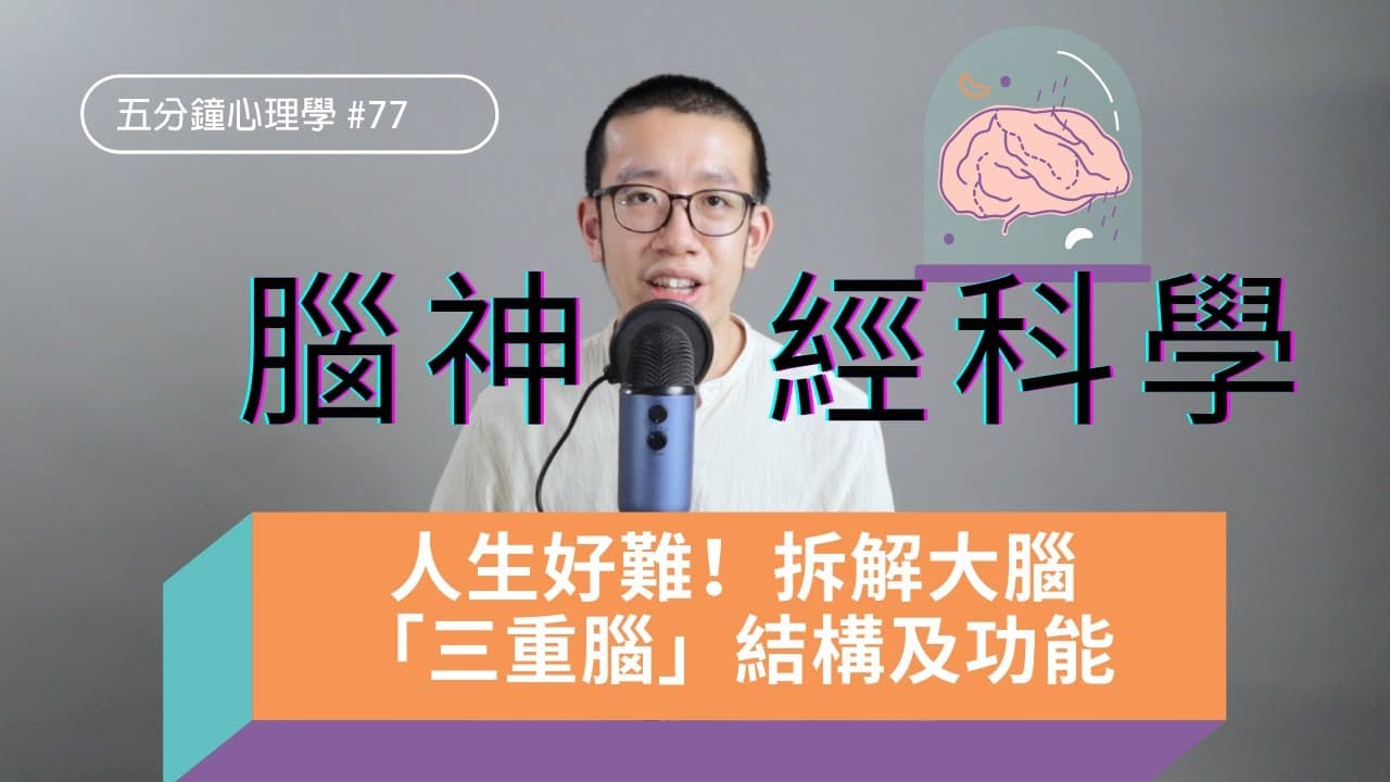 【腦神經科學】人生好難！拆解大腦「三重腦」結構及功能