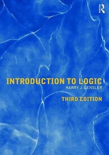 書籍封面:Harry J. Gensler 著《Introduction to Logic》第三版,藍色水紋封面